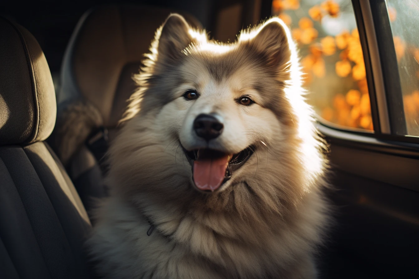 Chevrolet Traverse Dog Car Seat for Keeshonden